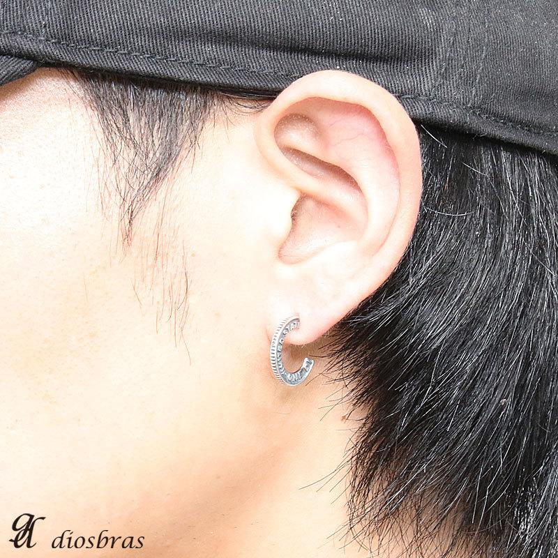 メンズピアス フープ リング ピアス リバティ―コイン US アメリカ