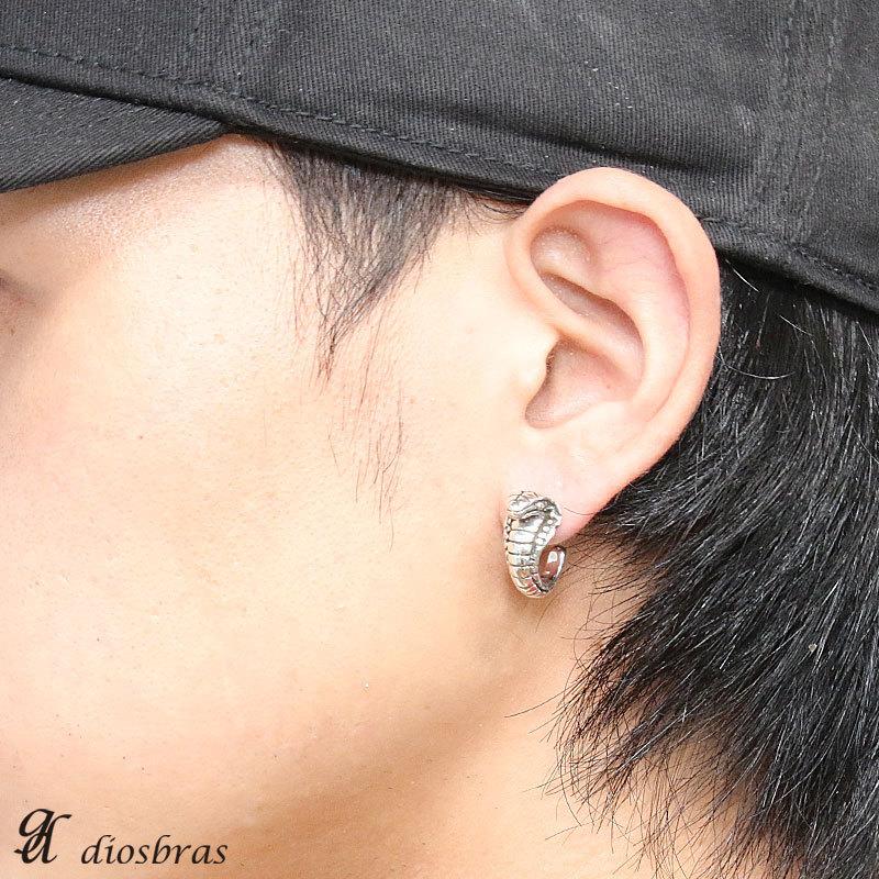 メンズピアス フープ リング ピアス コブラ 蛇 スネーク シルバーアクセサリー シルバーピアス バラ売り シルバー925 片耳のみ Dios Pi336 Tan Diosbras ディオブラス 通販 Yahoo ショッピング