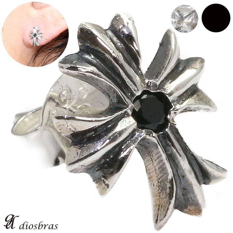 シルバー925 クリスタルカット片耳ピアス シルバー925 クリスタル