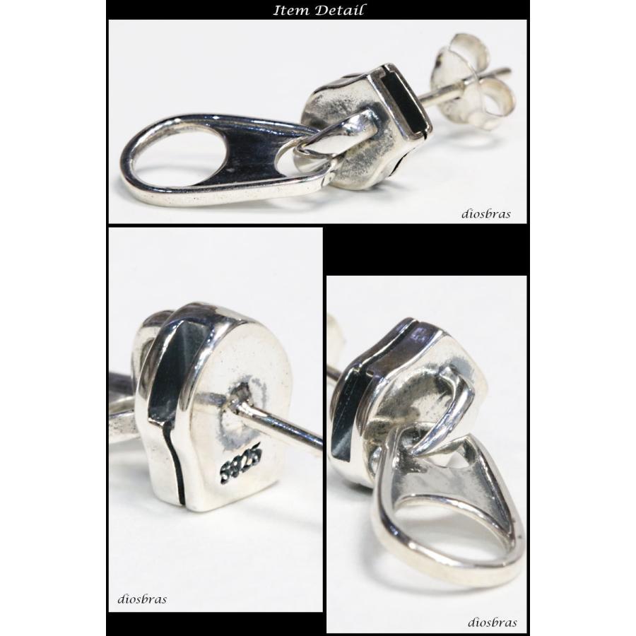 ピアス ジッパー ファスナー シルバーピアス シルバー925 片方 メンズ