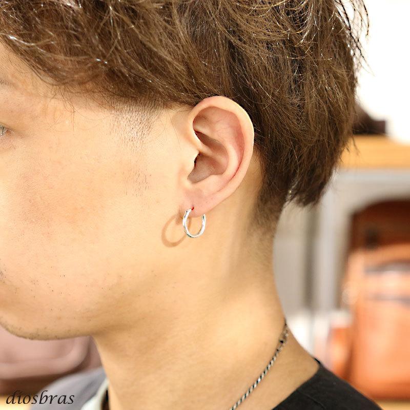 リング ピアス 18kポスト 16mm フープピアス シンプル シルバー９２５ 片耳 Dios Pi363 Ks Diosbras ディオブラス 通販 Yahoo ショッピング