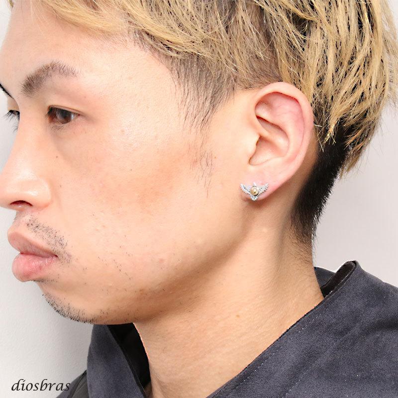 イーグル フェザー羽根 メンズ ピアス シルバーピアス 片耳のみ 太陽神 サンマーク ゴールド Dios Pi365 Gt Diosbras ディオブラス 通販 Yahoo ショッピング