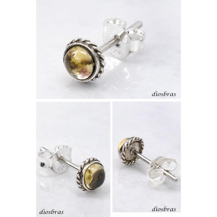 シトリン ピアス シルバー925  ピアス 丸 片方 パワーストーン ピアス片耳 片方販売ピアス メンズ レディース ワンポイント |  | 01