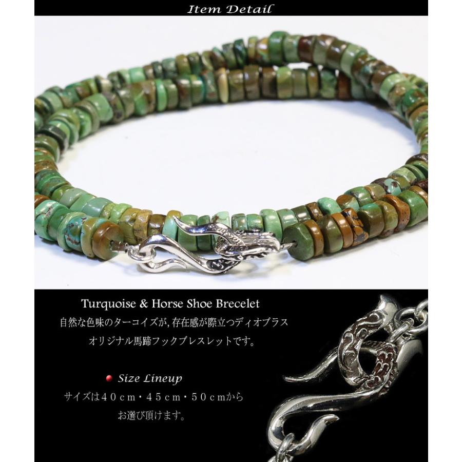 グリーン ターコイズ 馬蹄 ホースシュー ネックレス メンズ ネイティブ