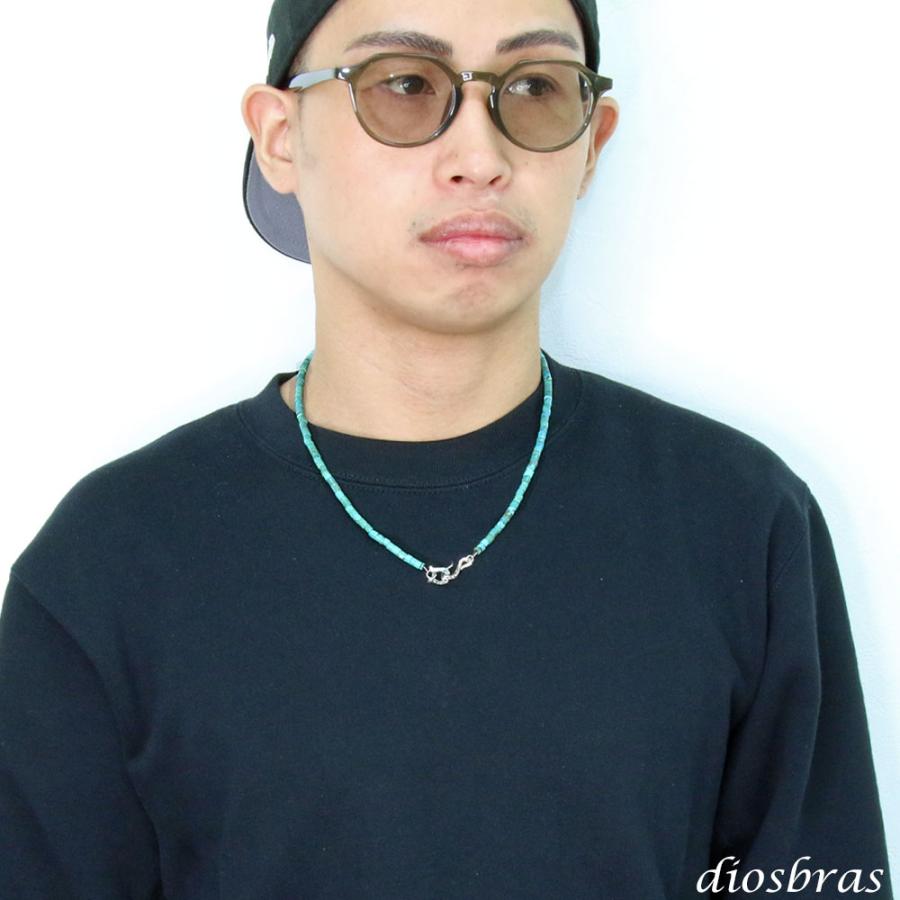 ターコイズ 馬蹄 ホースシュー フェザー ネックレス チェーン 天然石