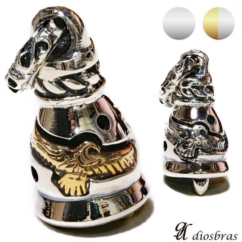 イーグル フェザー シルバー925 鈴 ベル ペンダント 羽根 ガーディアン