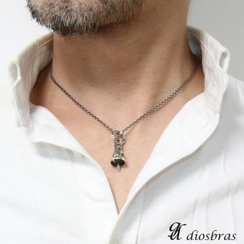アラベスク ベル ペンダント トップ リリー 鈴 ネックレス シルバー 