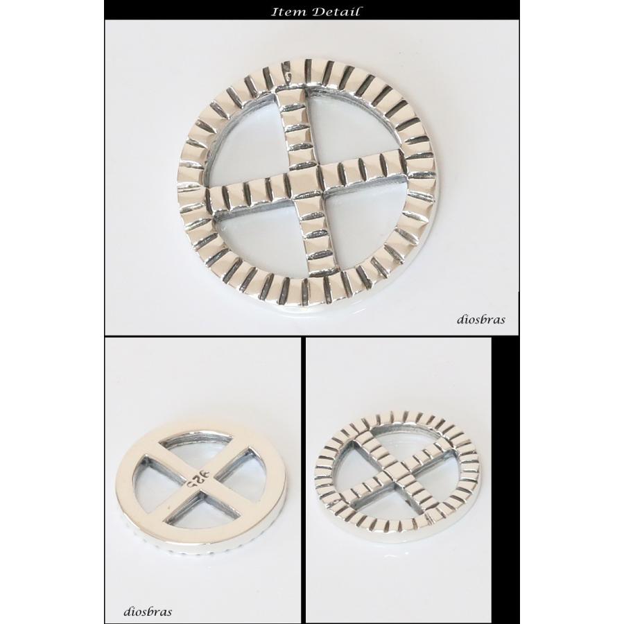 シルバー925 イーグル メディスンホイール フェザーネックレス