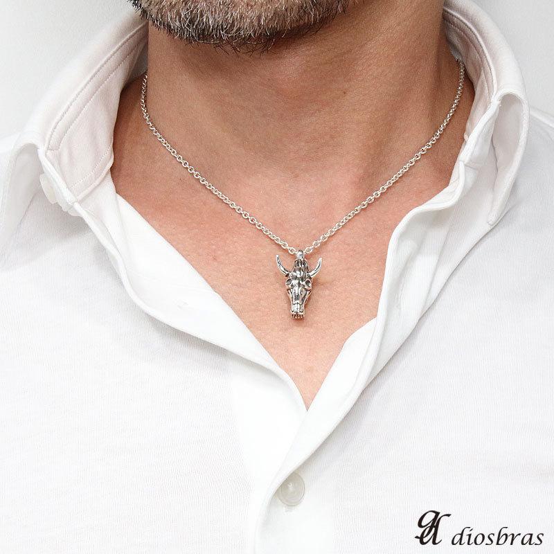 バッファロースカル ペンダント カスタムパーツ キーホルダー