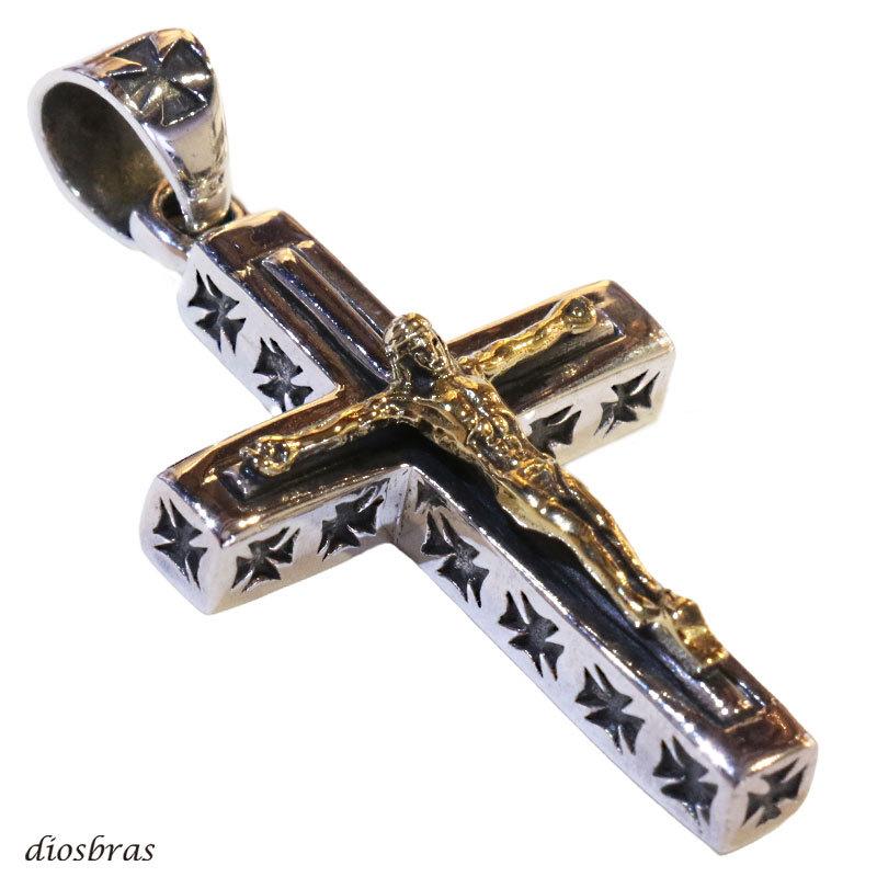 ペンダント クロス 十字架 ロザリオ キリスト シルバー925 トップ