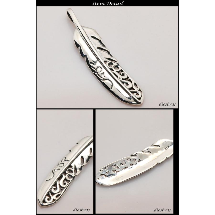 フェザー トップ フェザーネックレス ハンドメイドネックレス