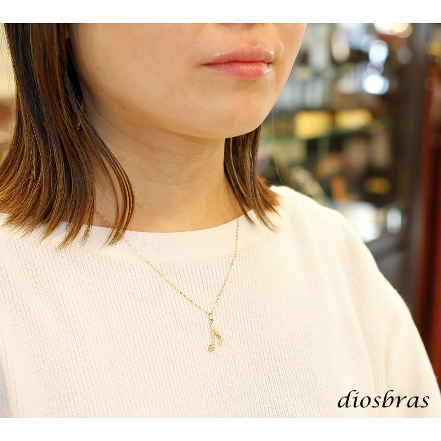 音符 音楽 ペンダント k18 18金トップ 8分音符 シンプル ゴールド 18k