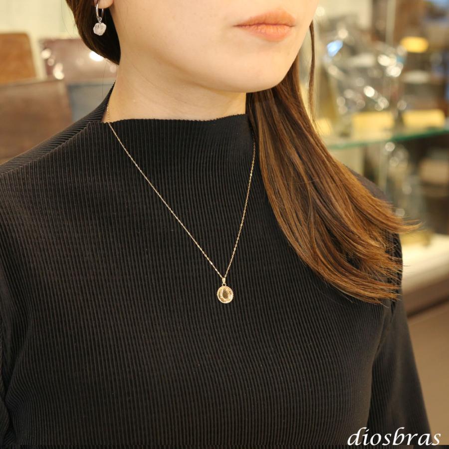 馬蹄 ホースシュー コイン ペンダント k18 チェーン付き ネックレス シンプル ゴールド ペンダント 18kの画像