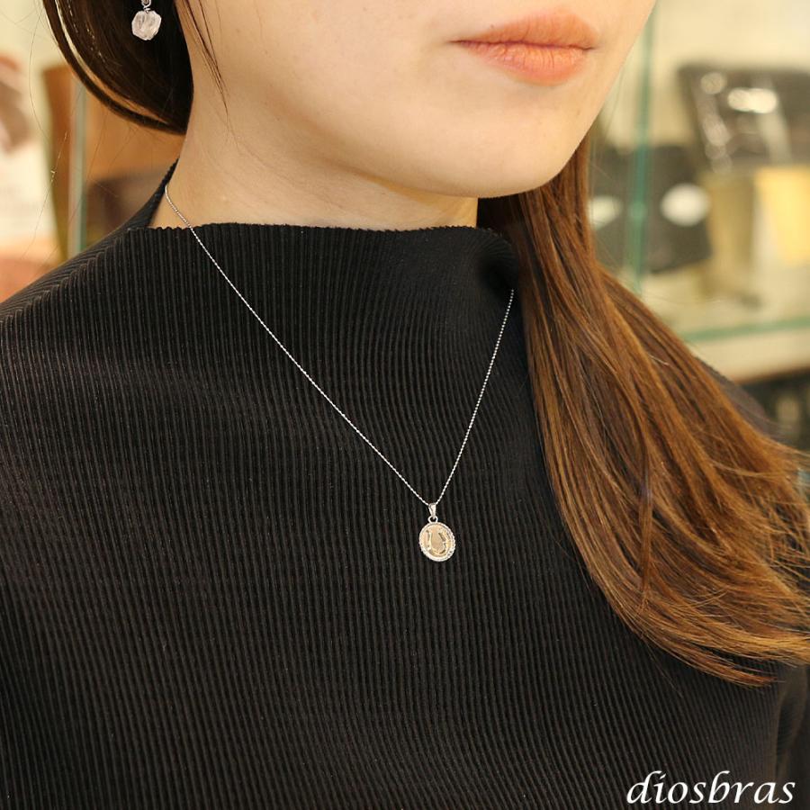 馬蹄 ホースシュー コイン ペンダント プラチナ PT850 k18 トップのみ