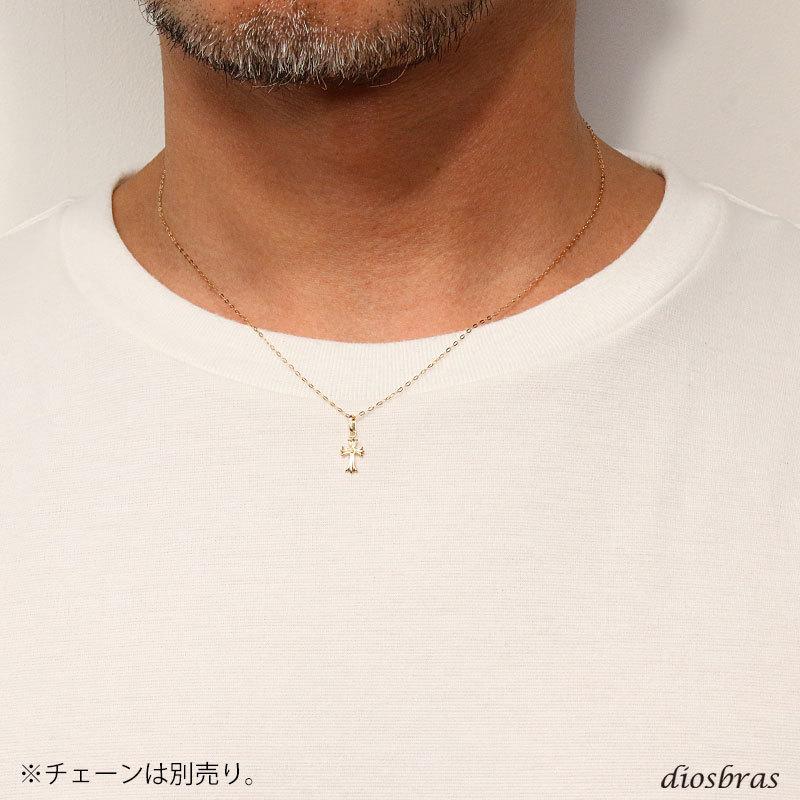 クロス 十字架 ペンダント k18 シンプル ゴールド 18k 18金 メンズ