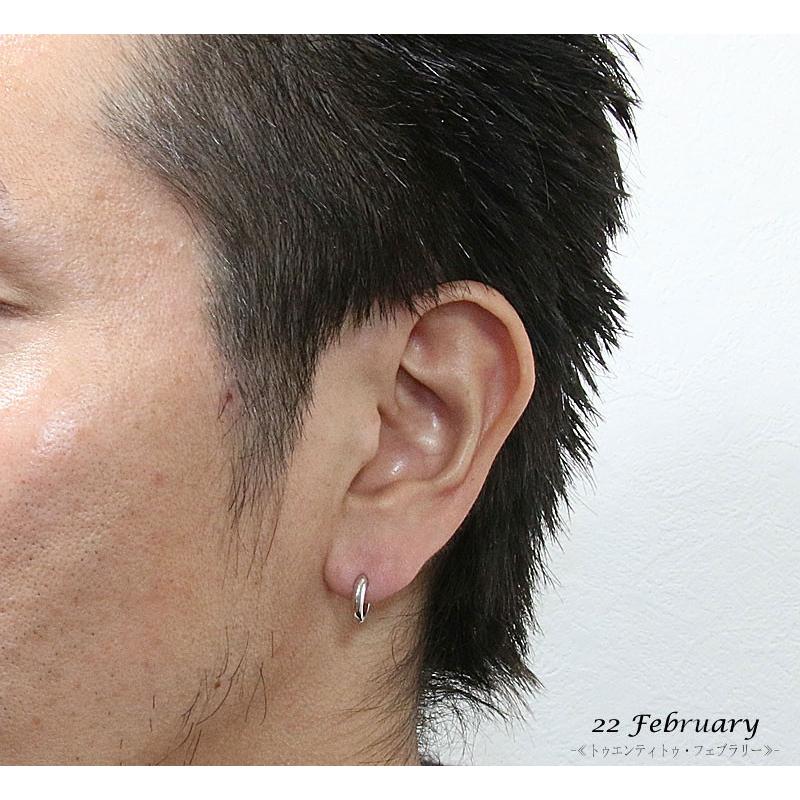 フープピアス シルバー925 中折れ式 フープピアス 11mm リング