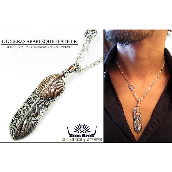 フェザー 羽 ターコイズ オニキス シルバー９２５ チェーン　メディスンホイール　フェザーネックレス | 