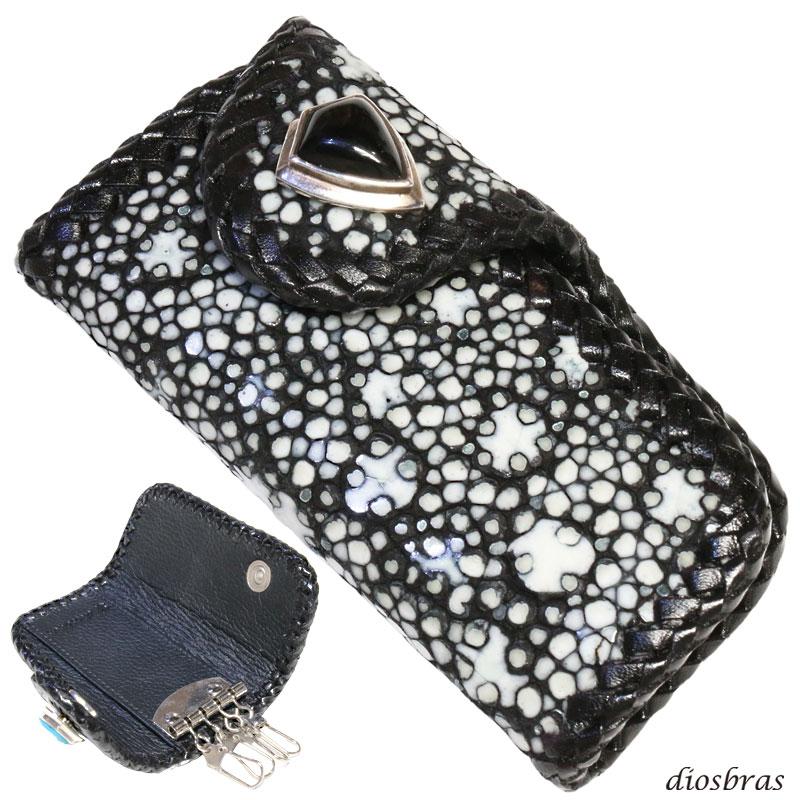 キーケース 4連 ガルーシャ スティングレイ 本革 スティングレー