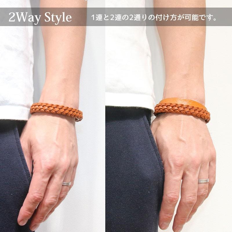 レザーブレスレット 本革 2way ブレス 牛革 バングル ステンレス Lbs 36 Diosbras ディオブラス 通販 Yahoo ショッピング
