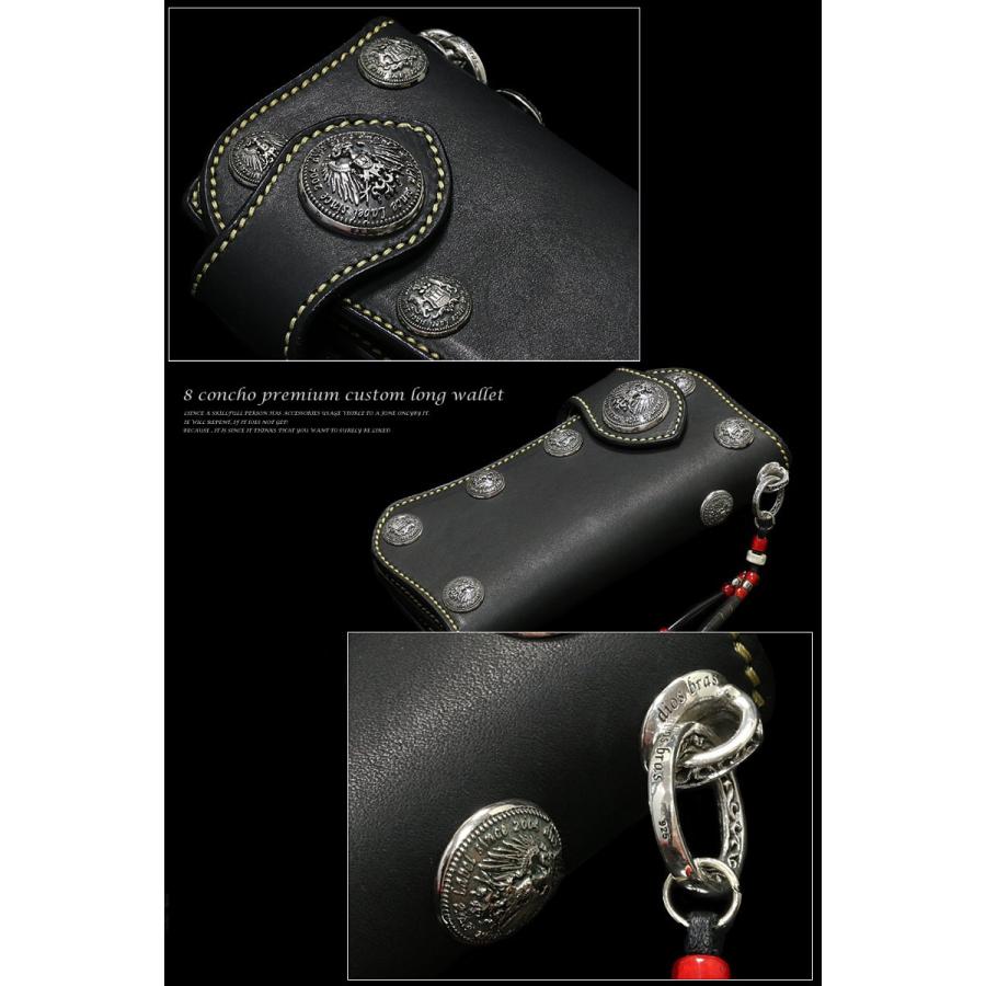 ウォレット/財布　長財布　バイカーズ　レザーウォレット　ハンドメイドサドルレザーの画像
