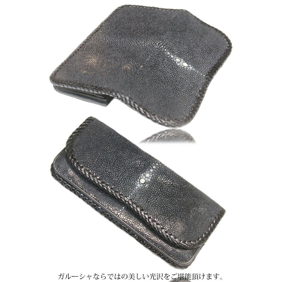 スティングレー 財布 エイ革 サイフ メンズ ウォレット ガルーシャ