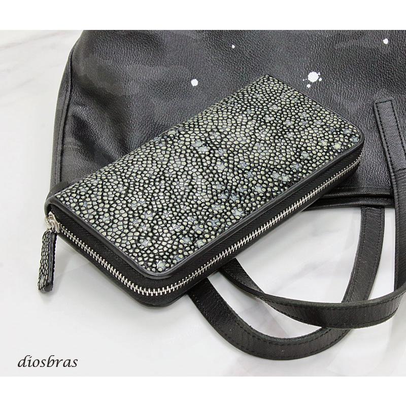 財布 ラウンドファスナー スティングレイ 本革 スティングレー スター