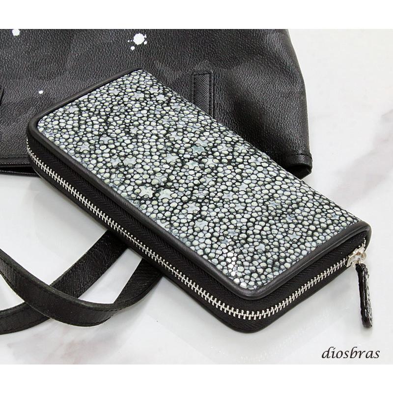 財布 ラウンドファスナー スティングレイ 本革 スティングレー スター