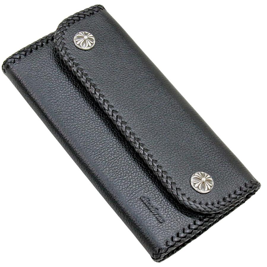 長財布 トラッカーウォレット シルバー925製 コンチョ 十字架 革財布