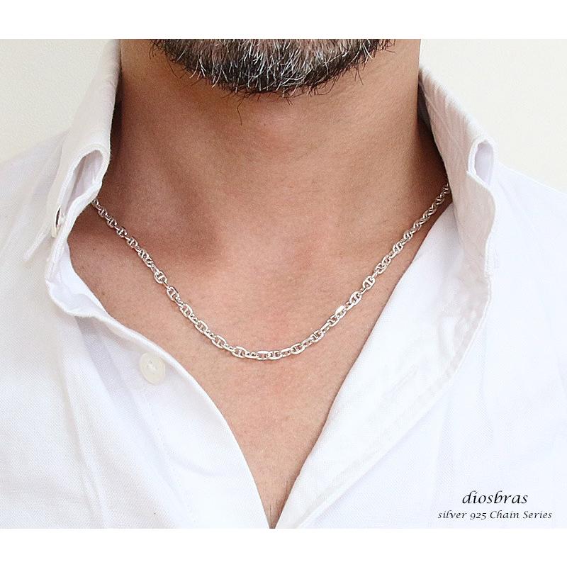 シルバーチェーン ネックレス マリーナ マリンチェーン 幅4mm 70cm 