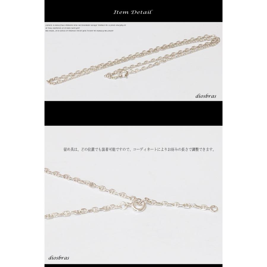 シルバーチェーン　ネックレス  マリーナ　ロロマリーナチェーン　マリンチェーン 幅2mm 40cm シルバー925の画像