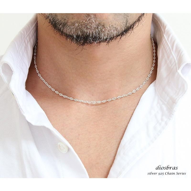 シルバーチェーン　ネックレス  マリーナ　ロロマリーナチェーン　マリンチェーン 幅2mm 40cm シルバー925の画像