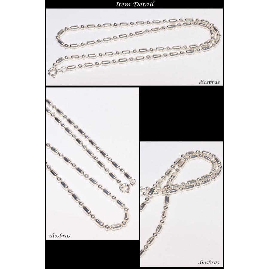 （専用）最上級1点物！silver925チェーンに付き♪ シルバー 925 変形 ミックス ボールチェーン 2.8mm 50cm 幅2.8mm 俵型