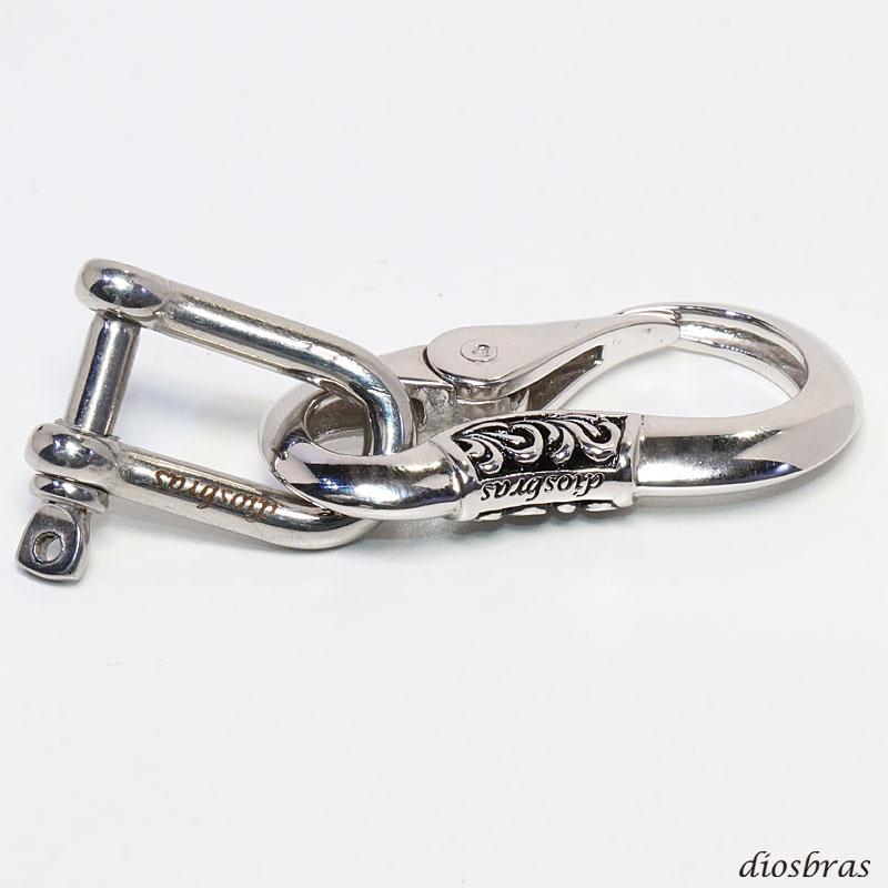 シャックル パーツ 馬蹄型 カラビナ キーリング キーホルダー