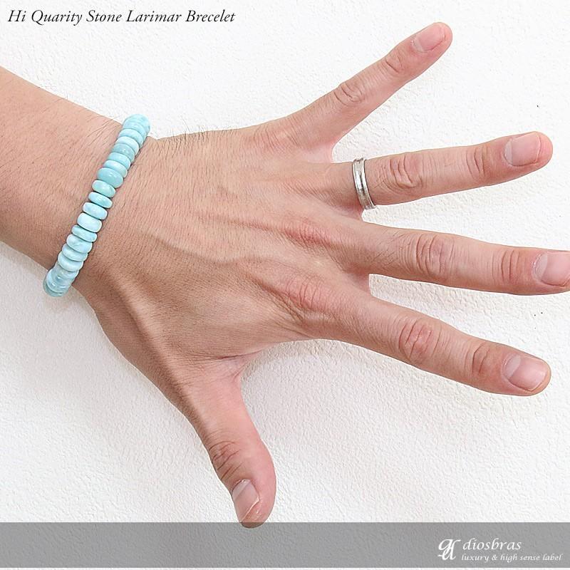 天然石ブレスレット☆品質良し！ラリマーブレスレット①☆９ｍｍ～１０ｍｍ 天然石ブレスレット☆品質良し！ラリマーブレスレット①☆9mm～10mm