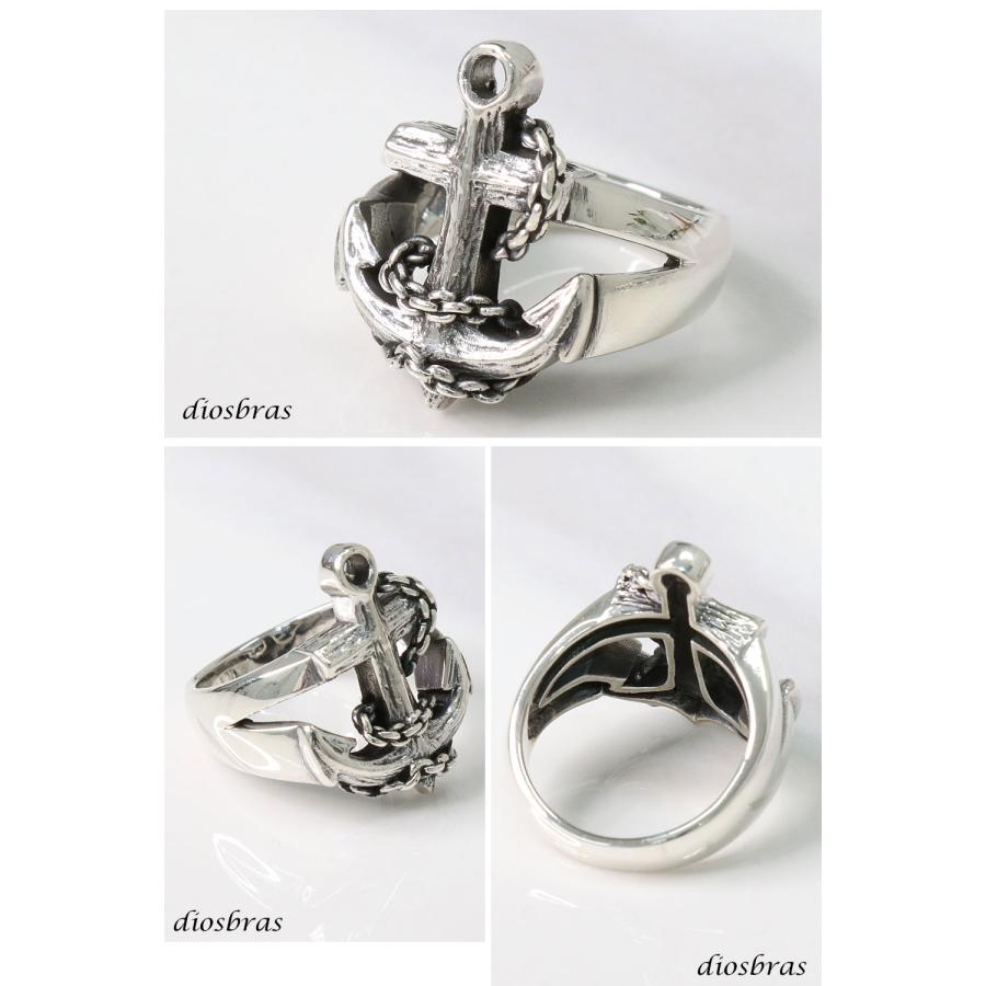 シルバーリング リング シルバーアクセサリー アンカー チェーン 