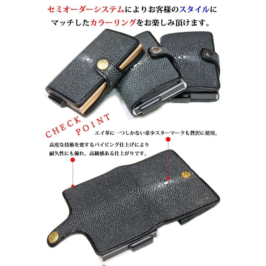 カードケース スライド スティングレイ スティングレー ガルーシャ