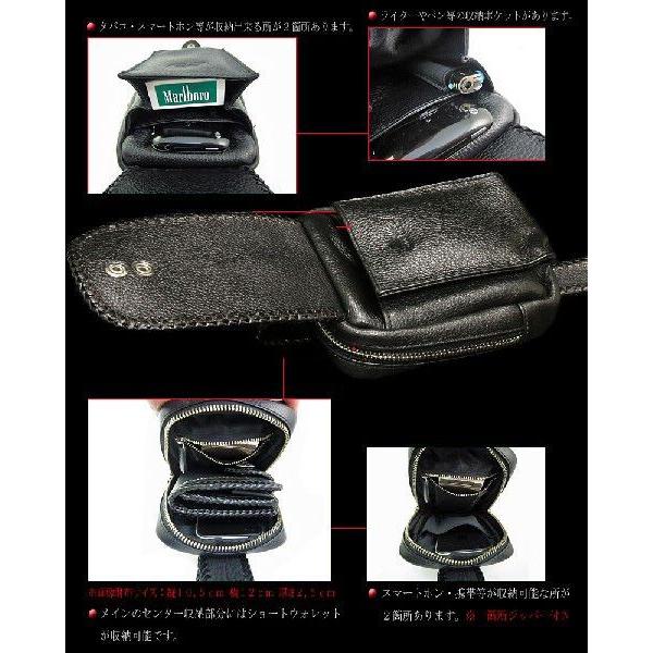 ウエストバッグ メンズ 本革 レザー ヒップバッグ シザーバッグ