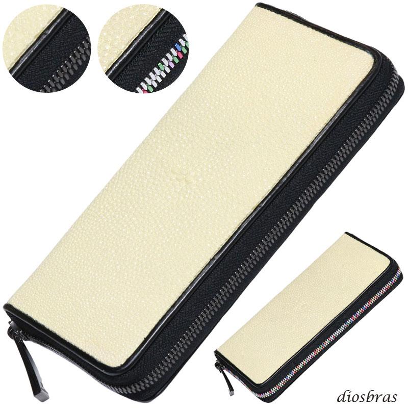 【新品未使用】ガルーシャ　エイ革　ラウンドファスナー長財布 ラウンドファスナー 財布 長財布 エイ革 スティングレイ