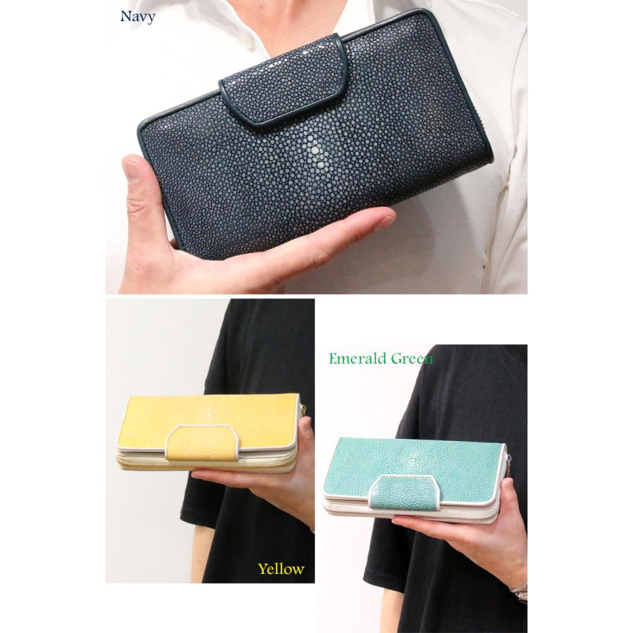 ラウンドファスナー 財布 長財布 エイ革 スティングレイ ラウンドファスナー 財布 長財布 エイ革 スティングレイ