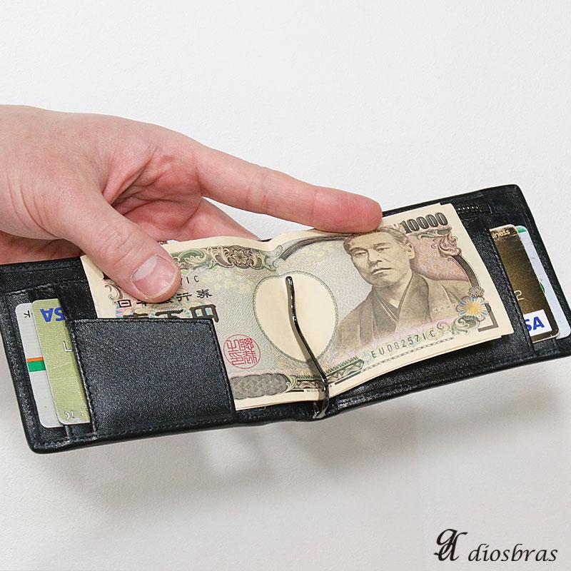 マネークリップ 財布 スティングレイ 革 ショートウォレット メンズ
