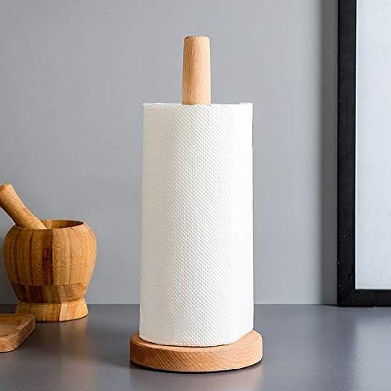 ETRAVEL キッチンペーパーホルダー 木製 ペーパー立て 台所用品 キッチン収納 ナチュラル 安定 おしゃれ プレゼント 贈り物 新築祝