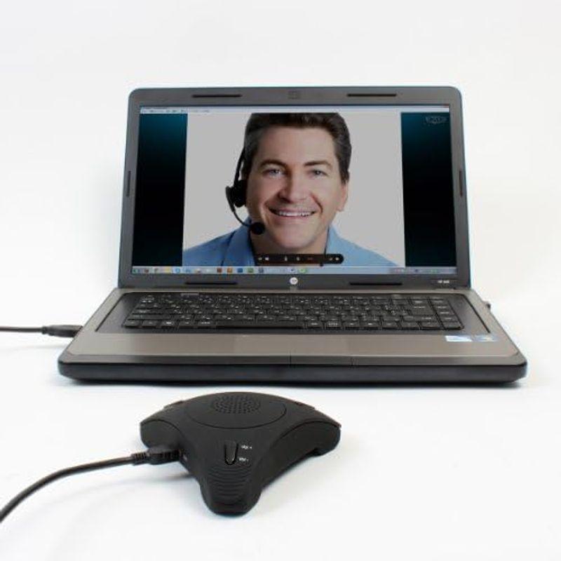 在庫一掃セール サンコー 会議で使える Skypeスピーカーフォン 「みんなで話す蔵」 USBSKPMT