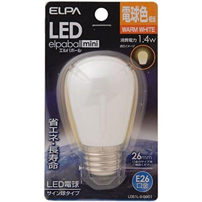 エルパ (ELPA) LED電球サイン球 LED電球 照明 E26 1.4W 55lm 電球色 LDS1L-G-G901｜diostore｜06