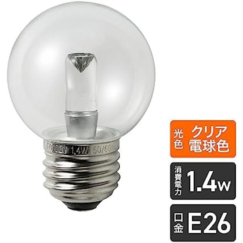 エルパ (ELPA) LED電球G50形 LED電球 照明 E26 1.4W 電球色 屋内用 LDG1CL-G-G276｜diostore｜03