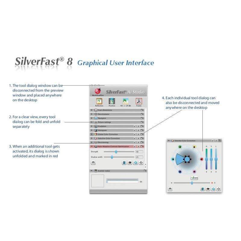 Plustek用 SilverFast SE Plus 写真画像の管理編集ソフト ネガフィルムスキャン 自動IT8校正適応  埃キズ除去処理 自動フレーム機能｜dipah-shop｜13