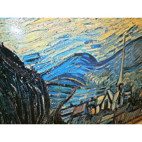 ゴッホ Starry Night 1889 名画絵画 立体複製画 インテリア 71cm×91cm_3