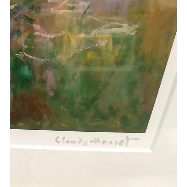 モネ 「睡蓮(夕)」有名絵画 インテリア 版画 リトグラフ 56cm×87cm