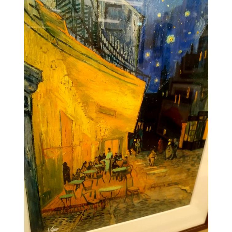ゴッホ 夜のカフェテラス シルクスクリーン版画 絵画 名画 インテリア
