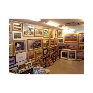 イタリア油絵 絵画 マルコ 作 イタリア風景 「イタリアの古い街・海の見える路地」 インテリア リビング 定価400000円 |  | 05