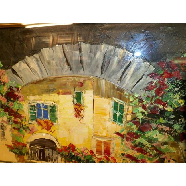 油絵 絵画 マルコ 作 イタリア・ボルゲット 風景画 インテリア 定価280000円 |  | 03